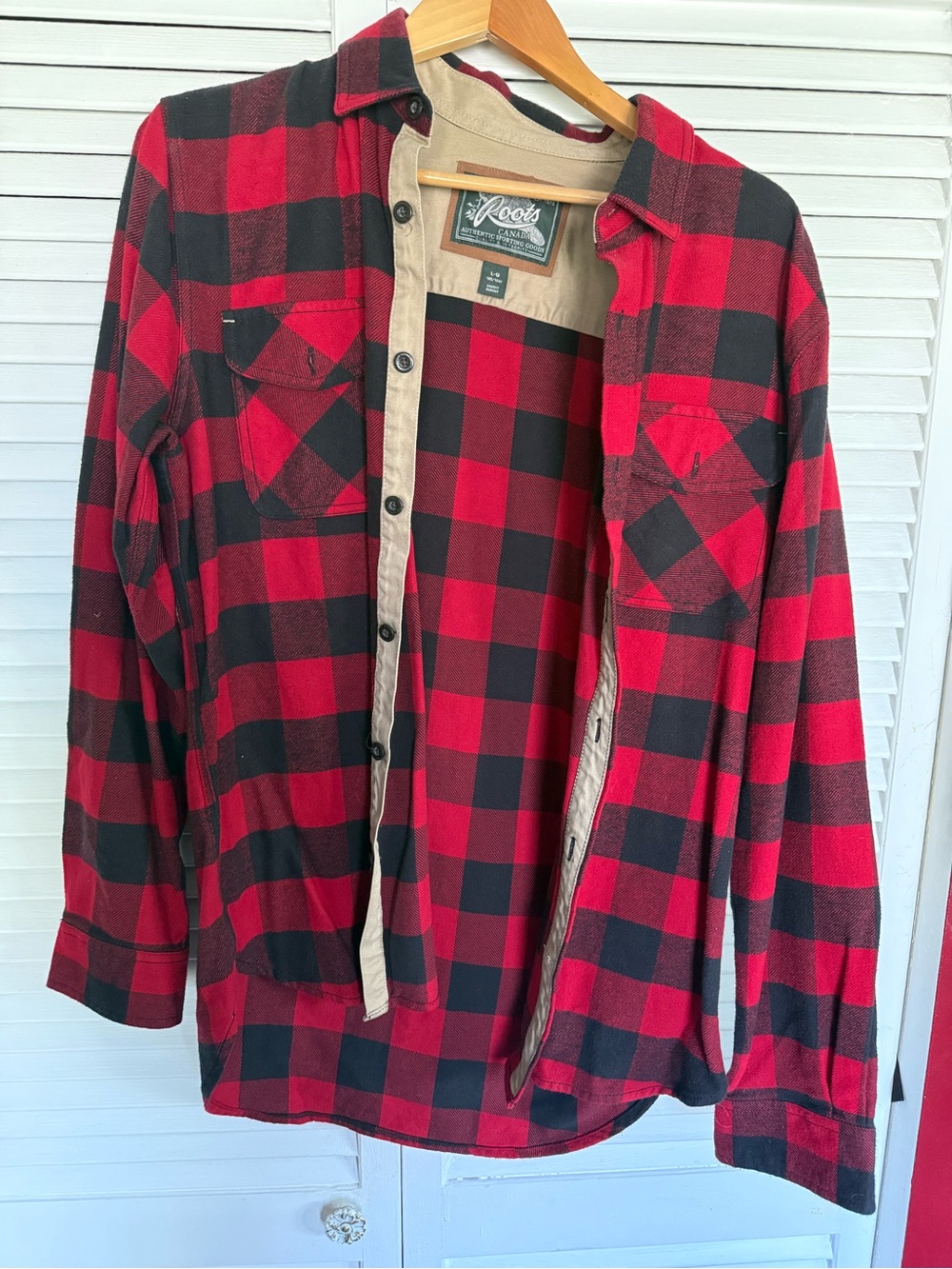 Roots Red & Black Buffalo Plaid Button-Front Shirt